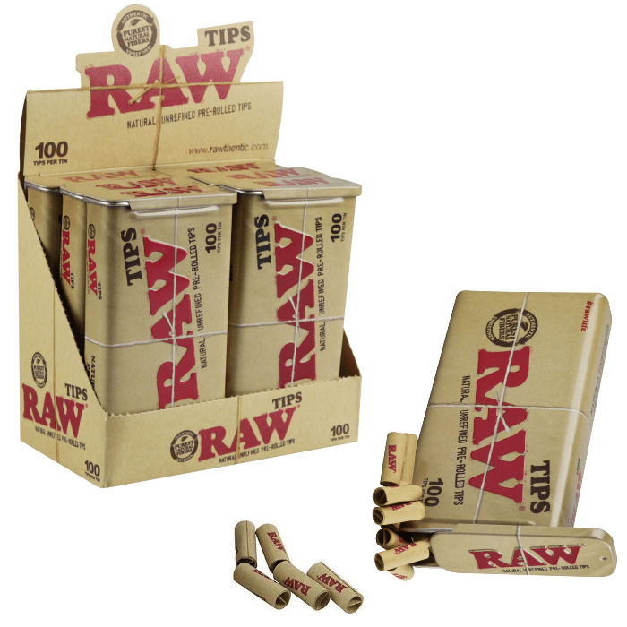 RAW TIPS 100TIPS 6PER BOX