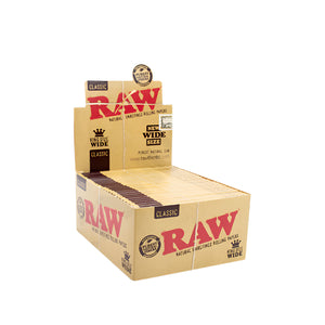 Raw Classic - King Size - Wide - 33 Per Pack - 50 Pack Per Box