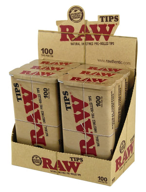 RAW TIPS 100TIPS 6PER BOX