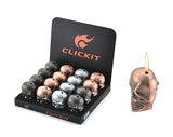 SKULL FLAME W/LIGHT & SOUND 16CT (GH-9067)