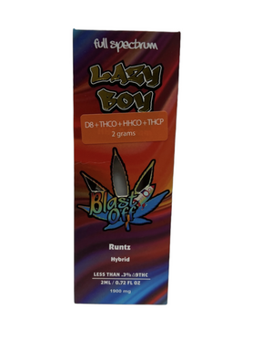 LAZY BOY BLAST OFF DELTA-8 + THC-O + DELTA-9 1200MG 20 PER JAR