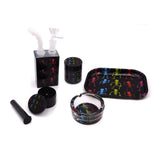 Juice Box Water Pipe Kit - Allin1 Stash Grinder Ashtray Rolling Tray Rig Gift Set