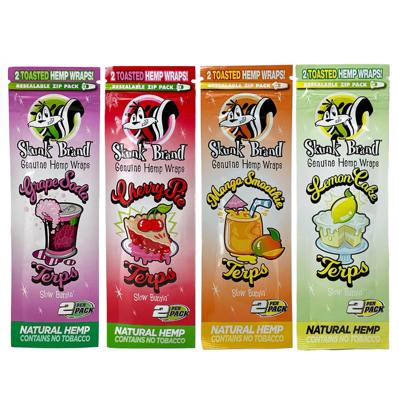 Skunk Brand Terp Enhanced Hemp Wraps (Pack of 25)