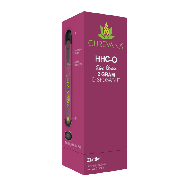 CUREVANA LIVE RESIN HHC-O DISPOSABLE VAPE (2 GRAMS)