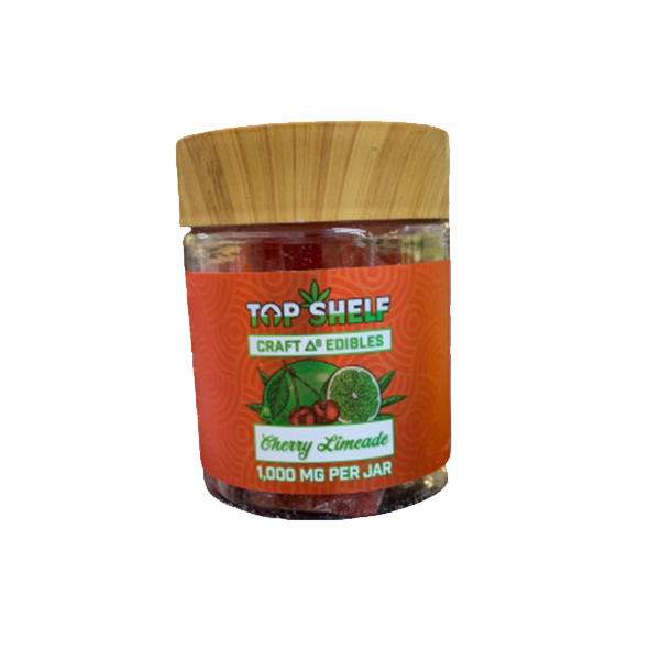 TOP SHELF CRAFT DELTA 8 EDIBLES 1000 MG CHERRY LIMEADE