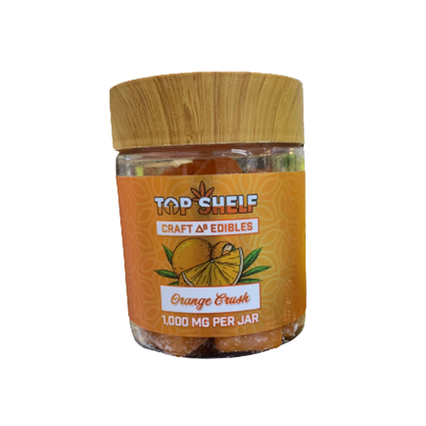 TOP SHELF CRAFT DELTA 8 EDIBLES 1000 MG ORANGE KUSH