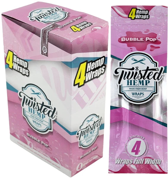 TWISTED HEMP FLAVORED WRAPS - 4 PACK