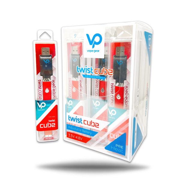 VAPE GEAR TWIST CUBE BATTERY WITH SMART USB