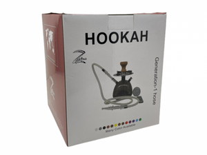 Zebra Smoke Generation 13 Inch LED Hookah