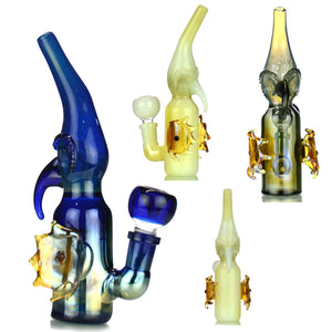 7" ALIEN WATER PIPE WITH 14mm MALE BOWL