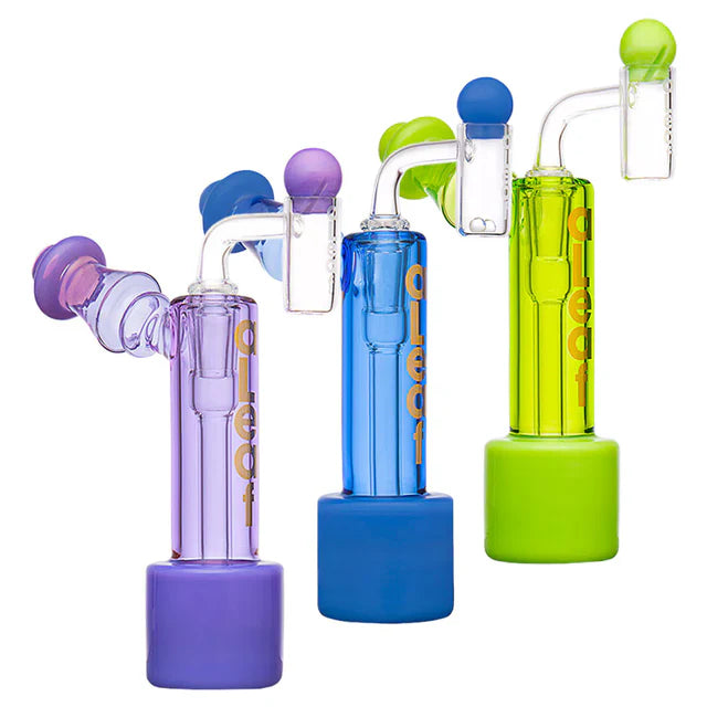Leaf The Standing Bubbs Glass Dab Rig Set | 7" | 14mm F