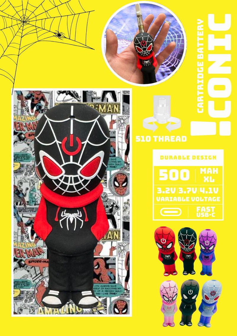 ICONIC SPIDER CHARACTER - CARTRAGE BATTERY 510 Thread 480mAh - 1 PC