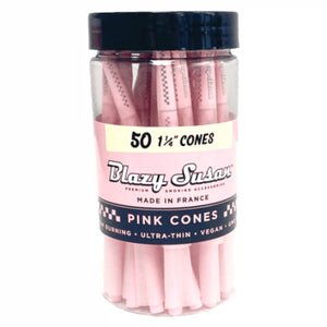 Blazy Susan Pink 1 1/4 Cones - 50ct Jar