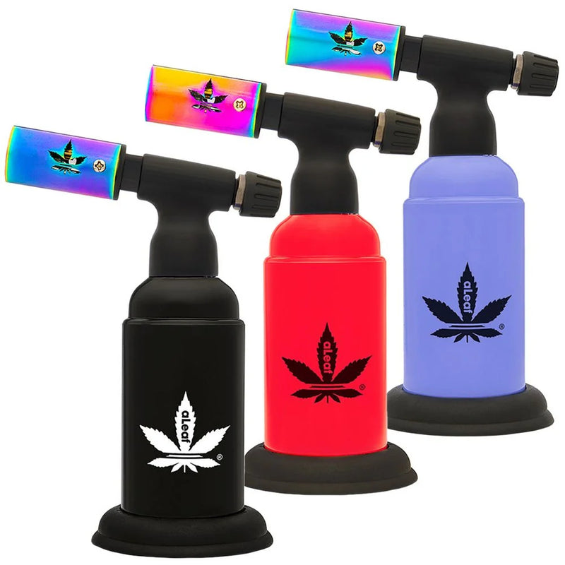 ALEAF 6" Dual Flame Torch – Adjustable Heat, Refillable Tank