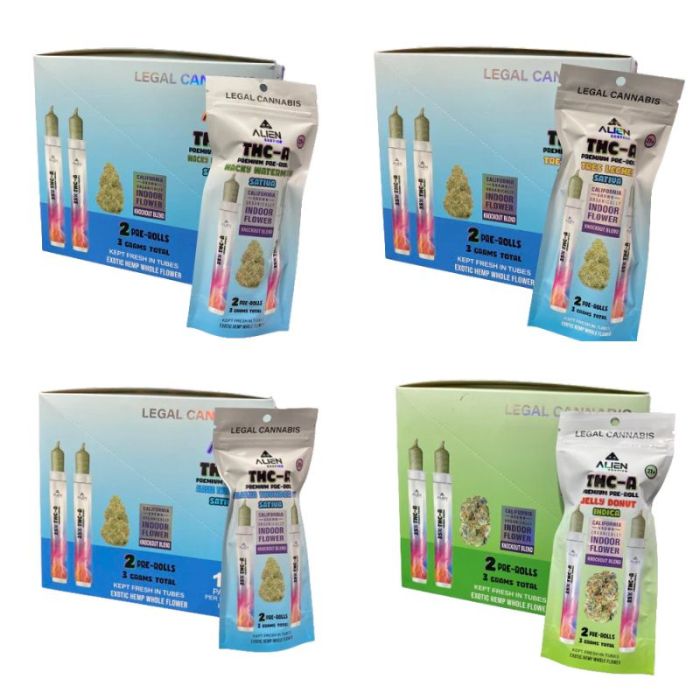 ALIEN EXOTICS - THC-A PREMIUM PRE-ROLL -  2PREROLL-3G