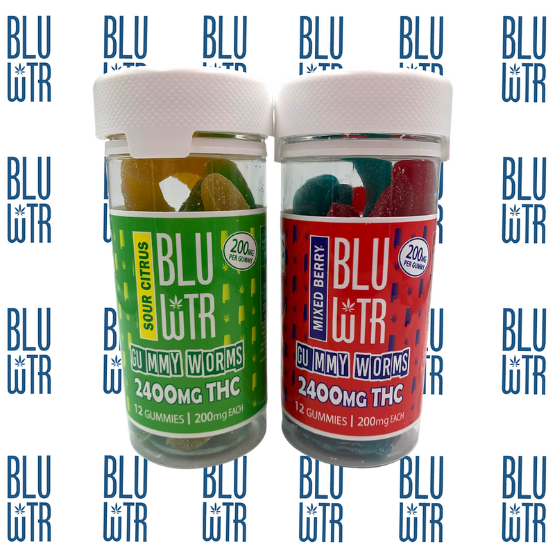BLUWTR SOUR CITRUS 2400mg THC 12 Gummies