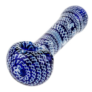 HAND PIPE WHITE BLUE