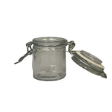 Small Glass Jar Locking Style Lids Airtight -2.5" tall 1.75" 6 pieces