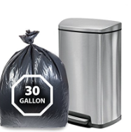 Black Trash  Bags 30 gallons