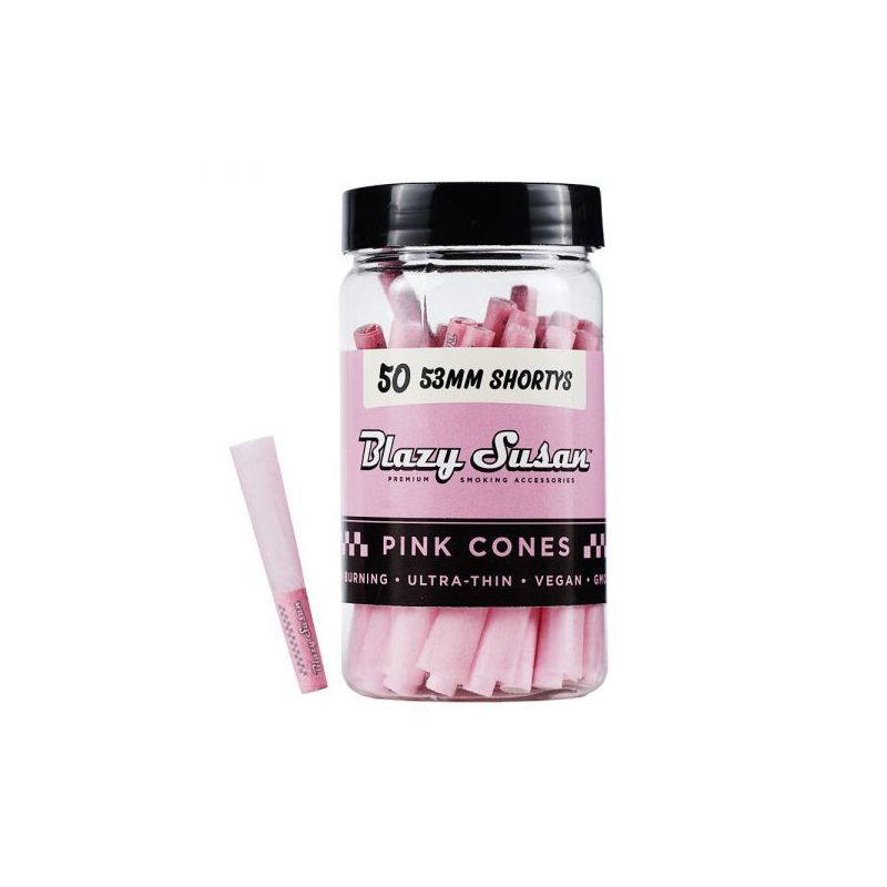 BLAZY SUSAN 53MM SHORTYS PINK CONES 50CT
