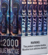 KING VAPE INEE STICK 10 PCS/PACK 2000 PUFF BLUE RAZZ ICE