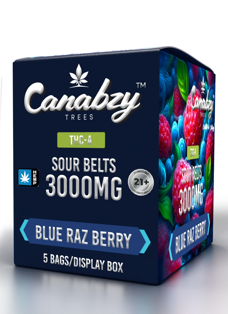 Canabzy THC-A Sour Belts 3000mg