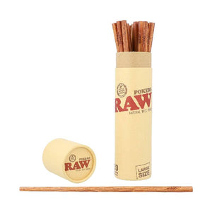 RAW Natural Wood Pokers Large Size 20PK