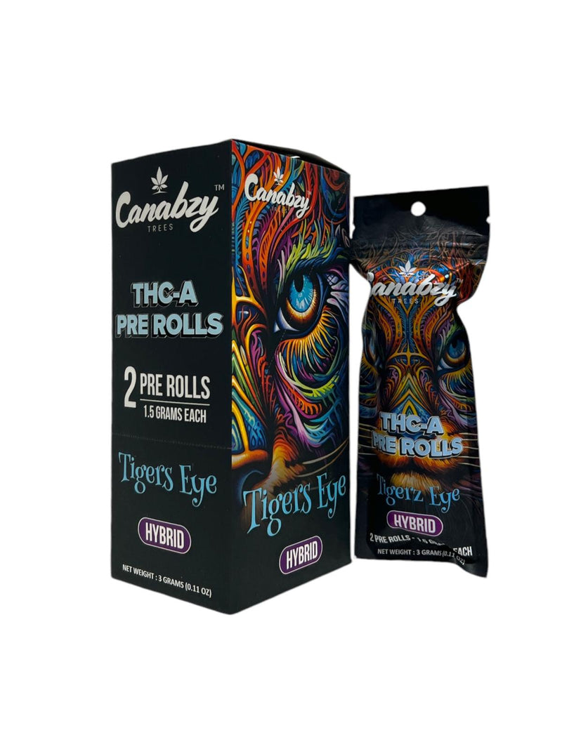Canabzy THCA 1.5g Each 2ct/pk Pre-Rolls 5pk/Box