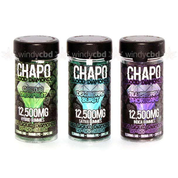 Chapo-Blood Diamond Blend-12,500mg-THCP-THCH-Live Rosin-Liquid Diamonds-Gummies