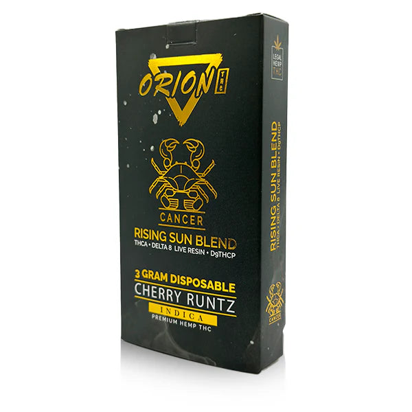 ORION THC RISING SUN BLEND THCA+DELTA 8 LIVE RESIN+DgTHCP 3GM DISPOSABLE 5 PACK