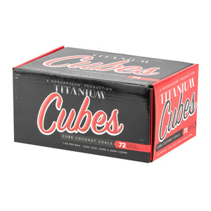 TITANIUM CUBES-COIL COCONUT COALS 72 PER BOX