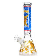 10″ Silo  Pattern  Logo Glass Water PiPE