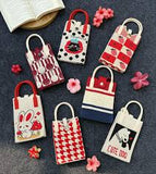 MIX DESIGN KNIT HANDBAG