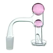 CLEAR BANGER WITH 90 DEGREE WIDE QUARTZ GLASS SET