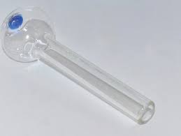 GLASS CLEAR BLUE DOT OIL BURNER