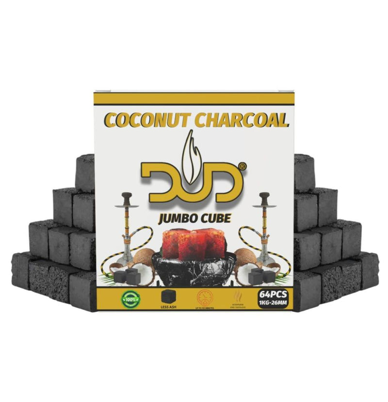 Dud Hookah Charcoal Big Cube 64pcs