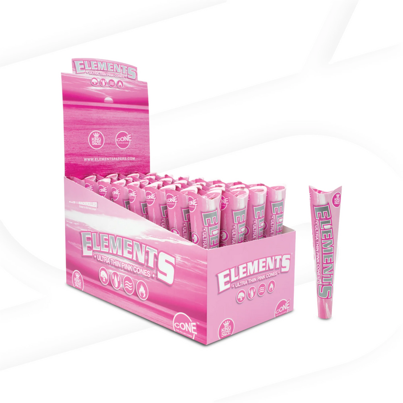 Elements Cones 32 Pack Size KING SIZE Now in Pink