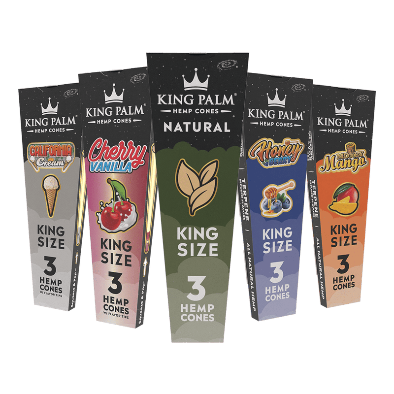 King Palm Hemp Cones King Size 3 Pack - 30 Count