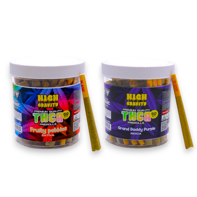 HIGH GRAVITY - DELTA - PREROLL - THC-A - 1GM/CT - 50CT/JR