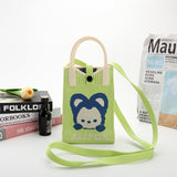 MIX DESIGN KNIT HANDBAG