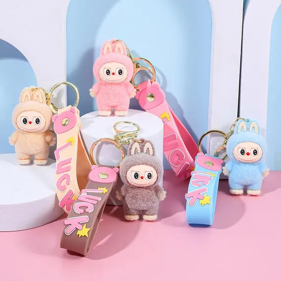 Adorable Character Rubber Keychain in packs of 12 pcs