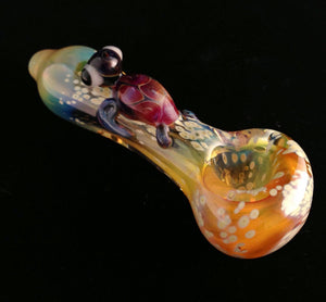 turtle shape glass hand pipe