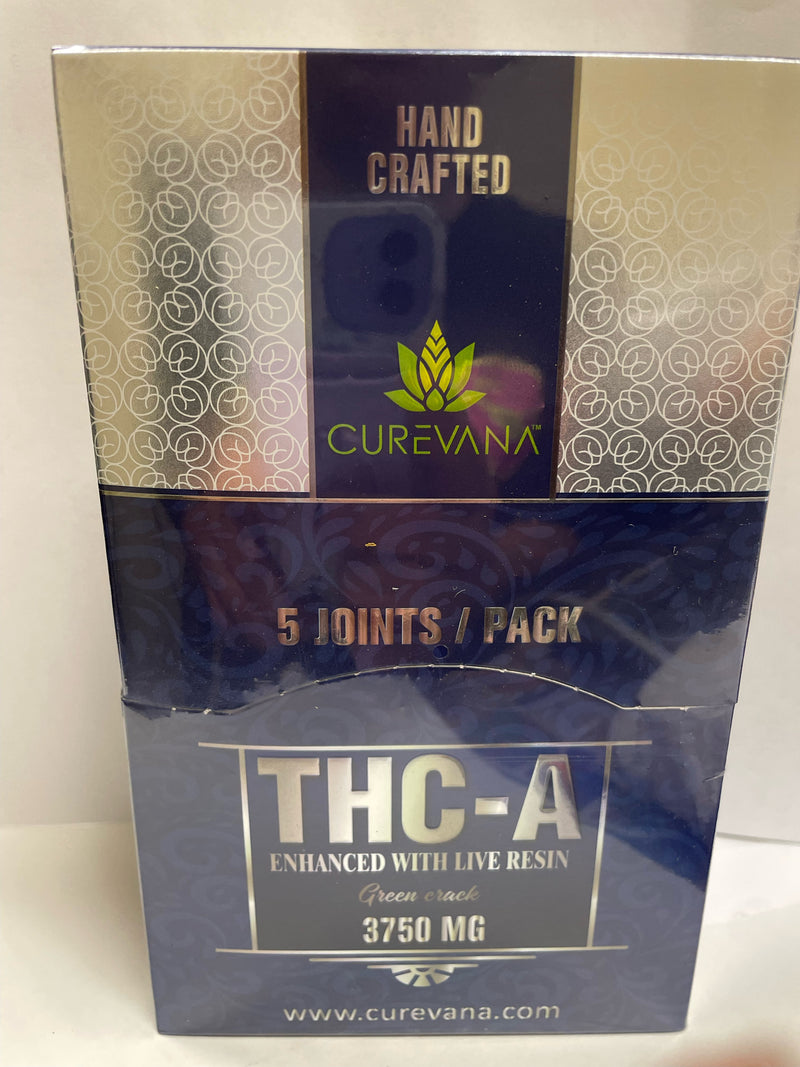 CUREVANA THC-A  5 JOINTS/ PACK 3750MG
