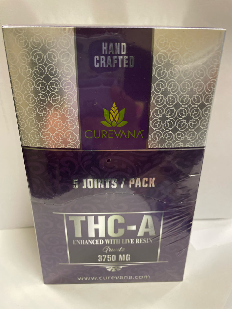 CUREVANA THC-A  5 JOINTS/ PACK 3750MG