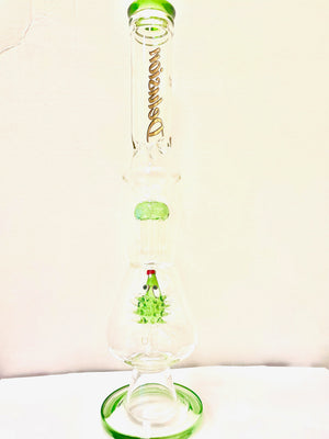 20" Double Tree Glass Perc Fancy Acrylic Water Pipe