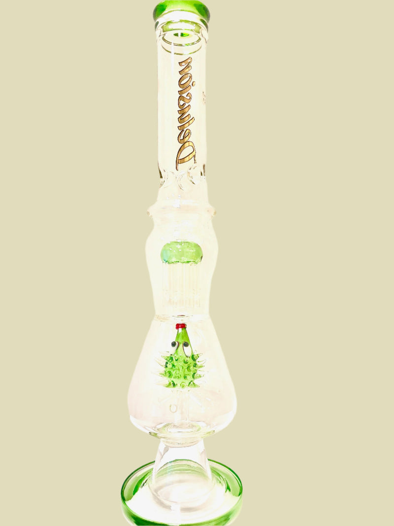 20" Double Tree Glass Perc Fancy Acrylic Water Pipe