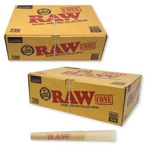 RAW 70/45 Single Size Pre-Rolled Cones - Pack of 20