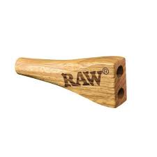 RAW Double Barrel Wooden Cigarette Holder with Carry Pouch Kingsize ROLLS