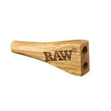 RAW Double Barrel Wooden Cigarette Holder with Carry Pouch Kingsize ROLLS