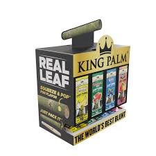 King Palm Mini Flavor Leaf Tubes Dispenser Display – 80ct